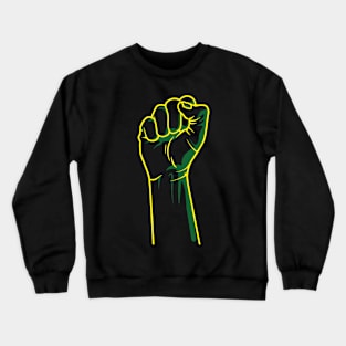 Justice Fist - Africa Colors Crewneck Sweatshirt